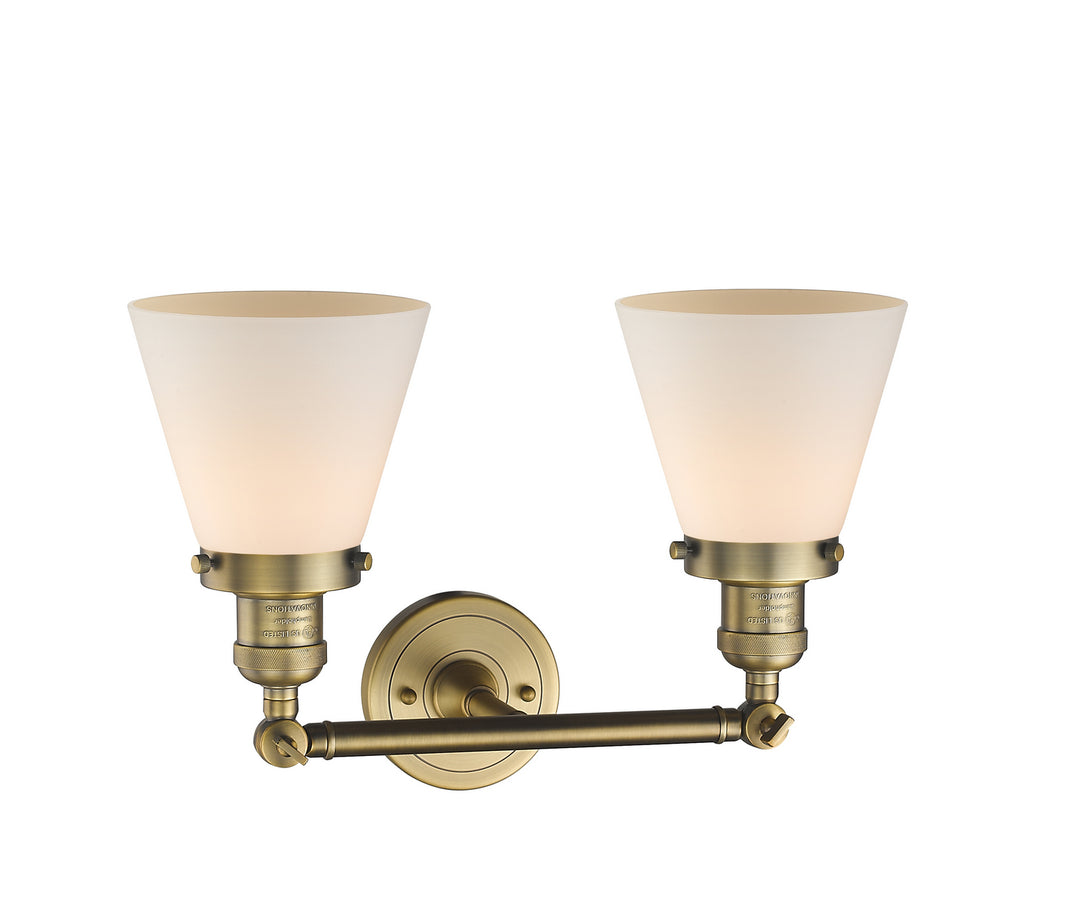 Innovations Franklin Restoration 208-BB-G61-LED Bath Vanity Light 16 in. wide - Brushed Brass