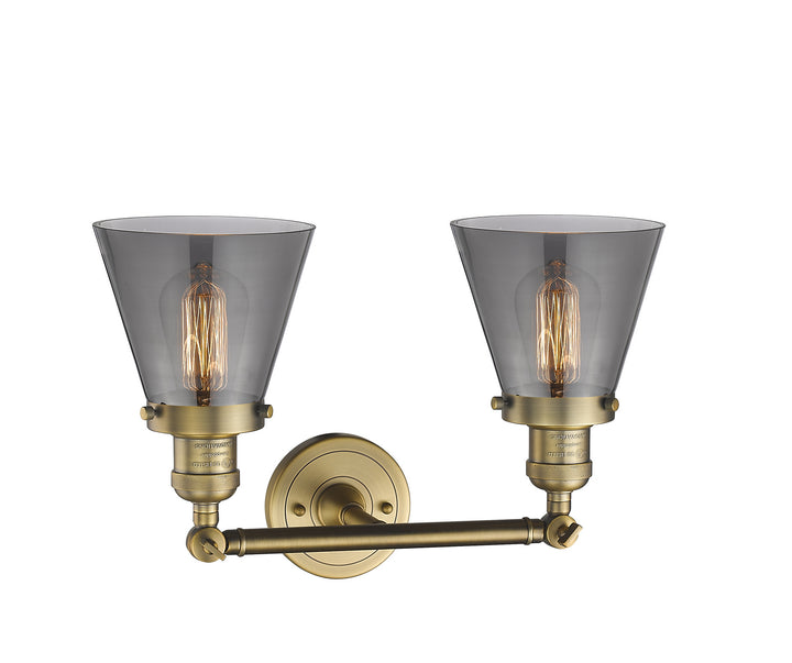 Innovations Franklin Restoration 208-BB-G63-LED Bath Vanity Light 16 in. wide - Brushed Brass