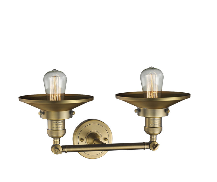 Innovations Franklin Restoration 208-BB-M4-LED Bath Vanity Light 18 in. wide - Brushed Brass