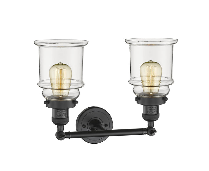 Innovations Franklin Restoration 208-BK-G182-LED Bath Vanity Light 17 in. wide - Matte Black