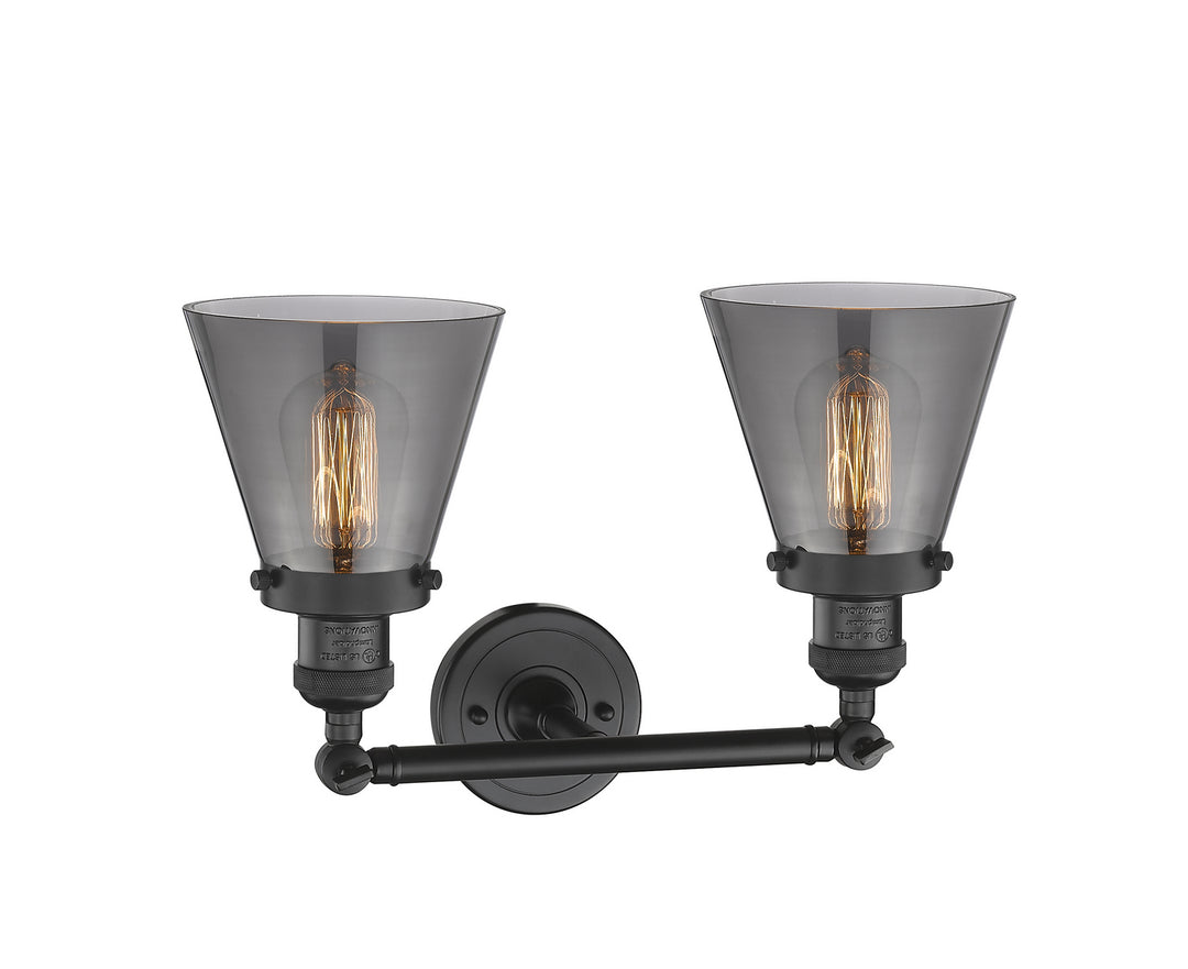 Innovations Franklin Restoration 208-BK-G63 Bath Vanity Light 16 in. wide - Matte Black