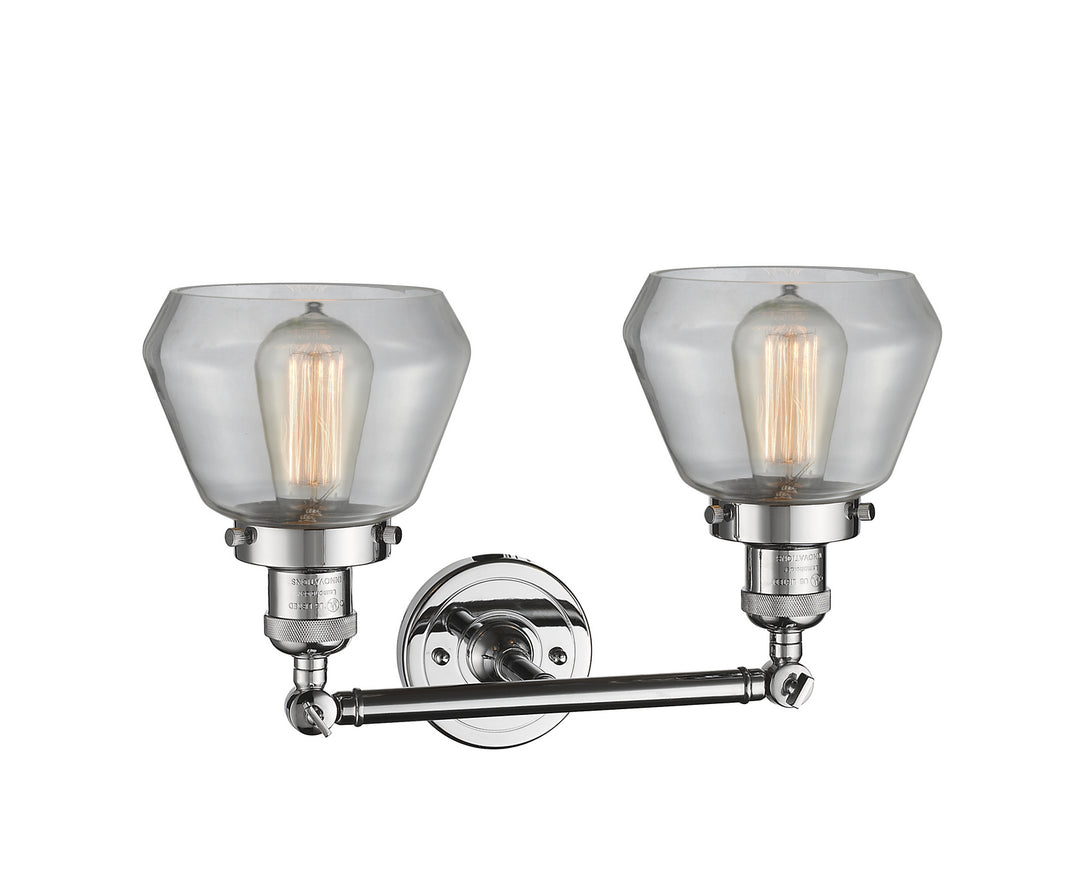 Innovations Franklin Restoration 208-PC-G172-LED Bath Vanity Light 17 in. wide - Polished Chrome