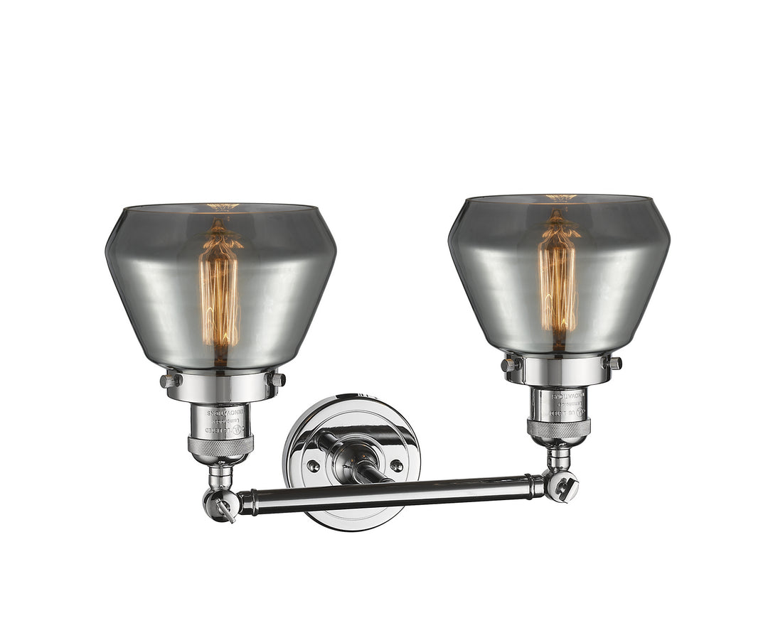 Innovations Franklin Restoration 208-PC-G173-LED Bath Vanity Light 17 in. wide - Polished Chrome