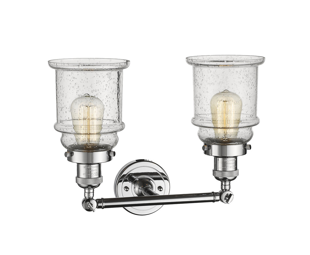 Innovations Franklin Restoration 208-PC-G184-LED Bath Vanity Light 17 in. wide - Polished Chrome