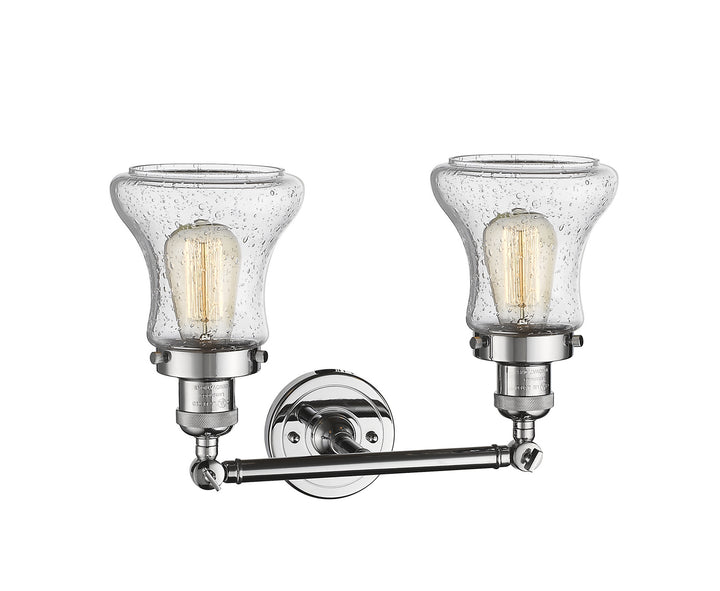 Innovations Franklin Restoration 208-PC-G194-LED Bath Vanity Light 17 in. wide - Polished Chrome