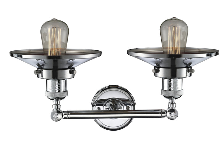 Innovations Franklin Restoration 208-PC-M7-LED Bath Vanity Light 18 in. wide - Polished Chrome