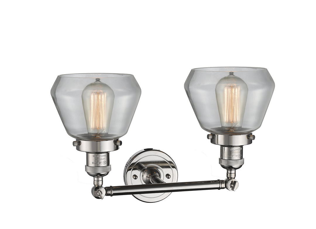Innovations Franklin Restoration 208-PN-G172-LED Bath Vanity Light 17 in. wide - Polished Nickel