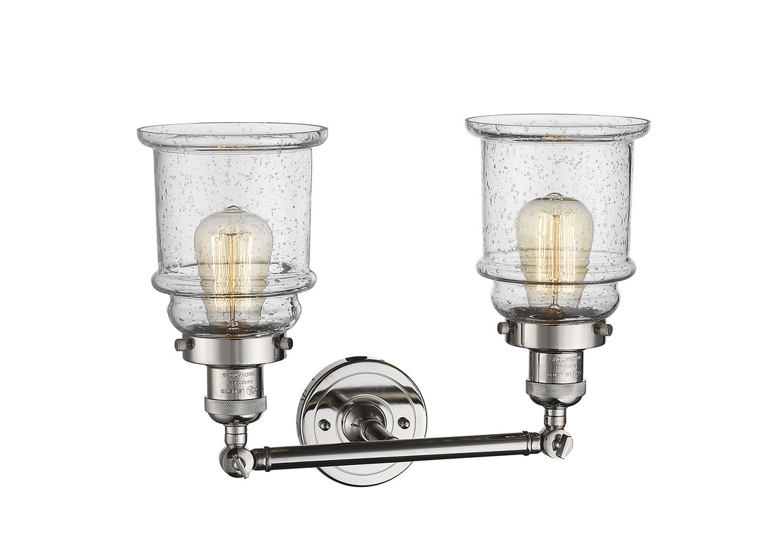 Innovations Franklin Restoration 208-PN-G184-LED Bath Vanity Light 17 in. wide - Polished Nickel