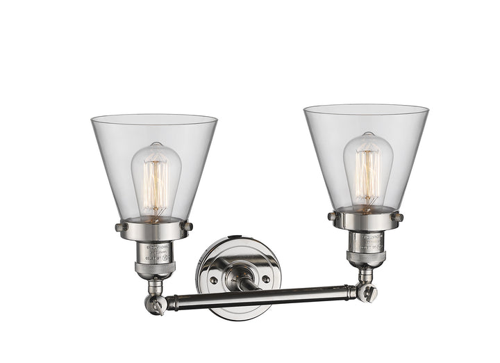 Innovations Franklin Restoration 208-PN-G62-LED Bath Vanity Light 16 in. wide - Polished Nickel