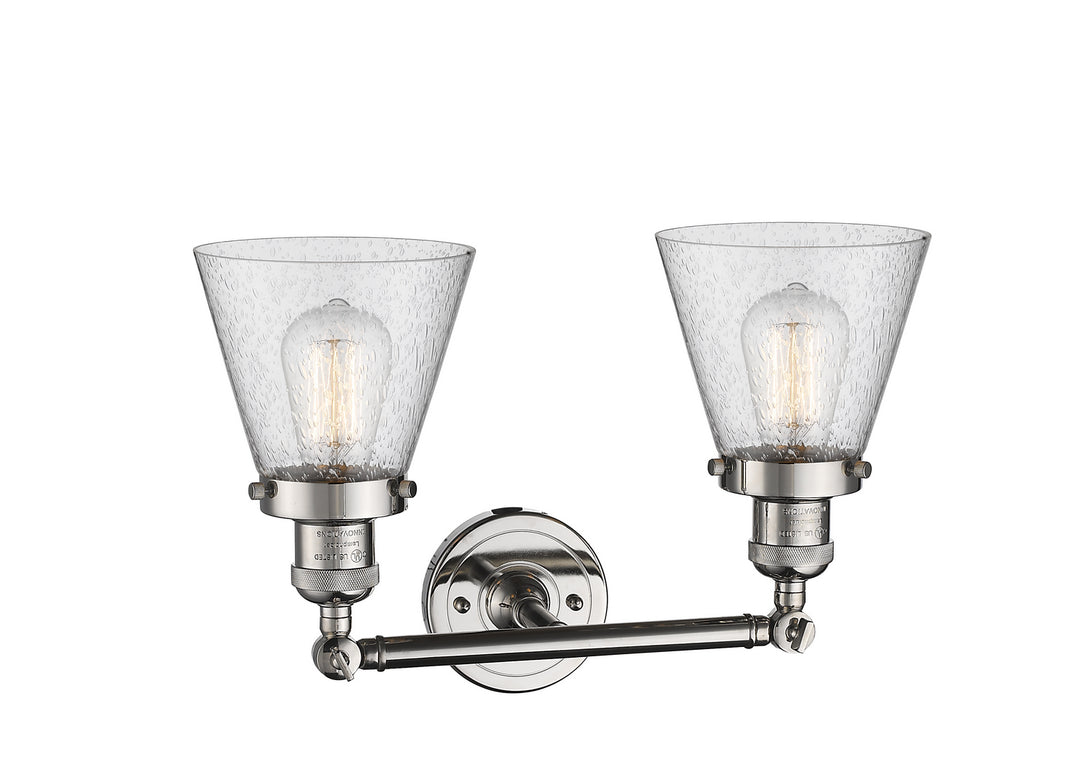 Innovations Franklin Restoration 208-PN-G64-LED Bath Vanity Light 16 in. wide - Polished Nickel