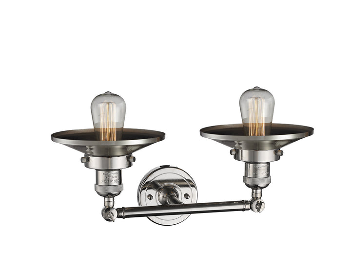 Innovations Franklin Restoration 208-PN-M1-LED Bath Vanity Light 18 in. wide - Polished Nickel