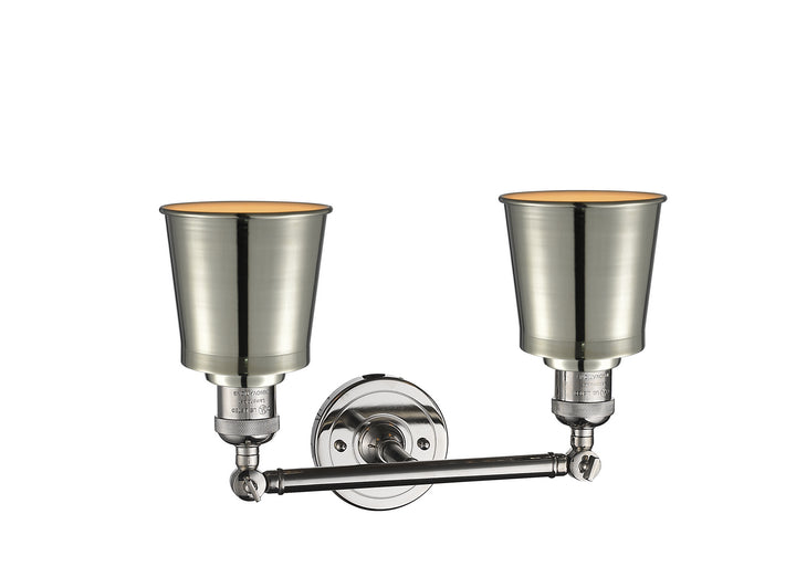 Innovations Franklin Restoration 208-PN-M9-LED Bath Vanity Light 16 in. wide - Polished Nickel