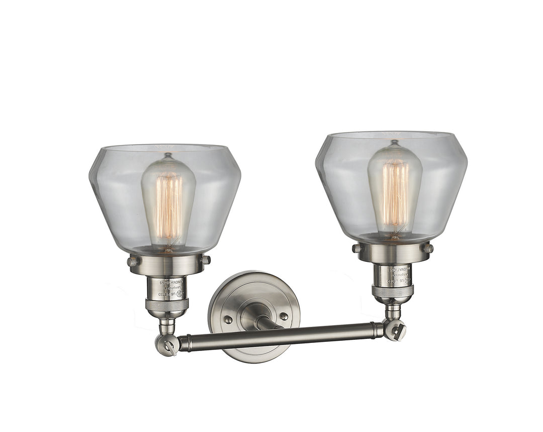 Innovations Franklin Restoration 208-SN-G172-LED Bath Vanity Light 17 in. wide - Brushed Satin Nickel