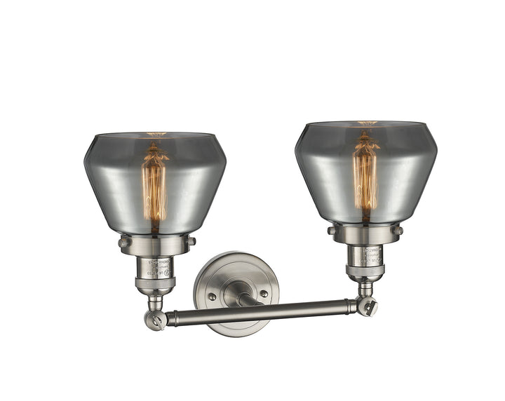 Innovations Franklin Restoration 208-SN-G173-LED Bath Vanity Light 17 in. wide - Brushed Satin Nickel