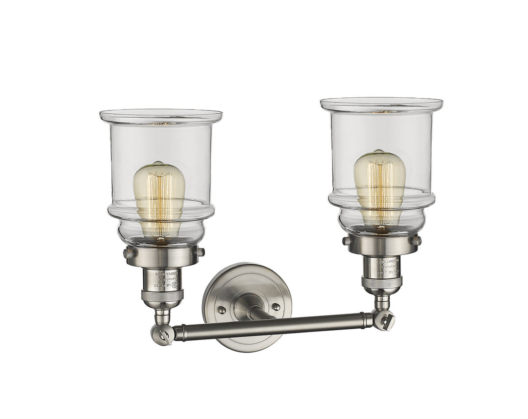 Innovations Franklin Restoration 208-SN-G182-LED Bath Vanity Light 17 in. wide - Brushed Satin Nickel