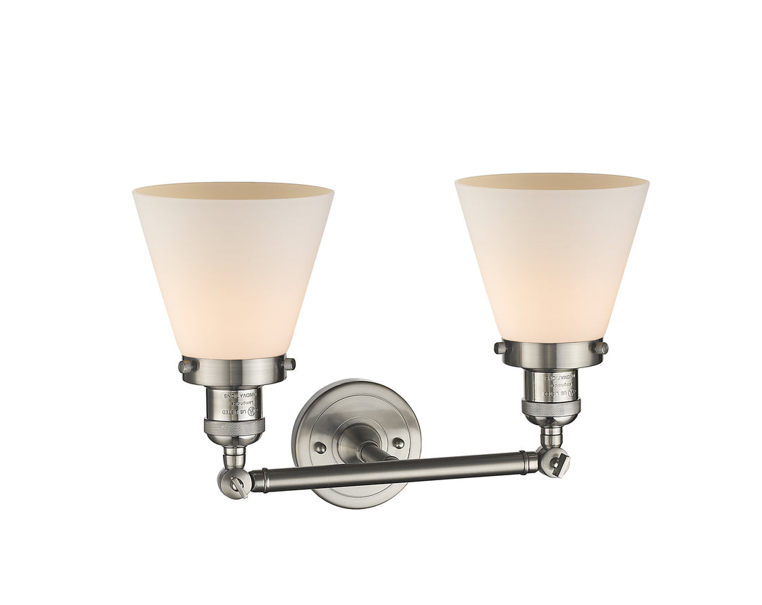 Innovations Franklin Restoration 208-SN-G61-LED Bath Vanity Light 16 in. wide - Brushed Satin Nickel