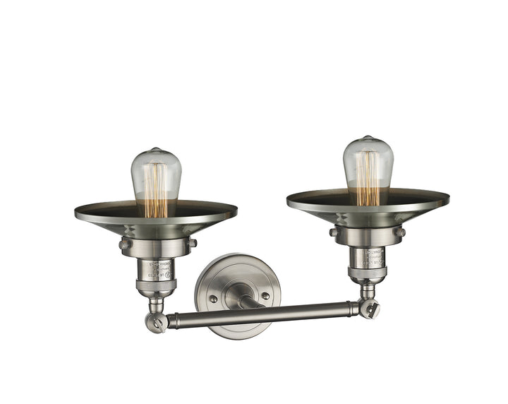 Innovations Franklin Restoration 208-SN-M2-LED Bath Vanity Light 18 in. wide - Brushed Satin Nickel