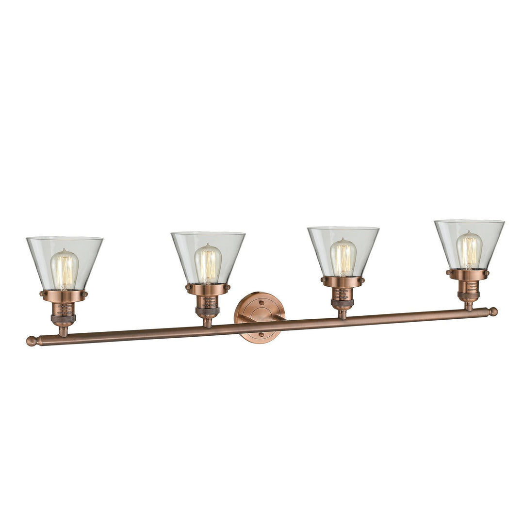 Innovations Franklin Restoration 215-AC-G62-LED Bath Vanity Light 43 in. wide - Antique Copper