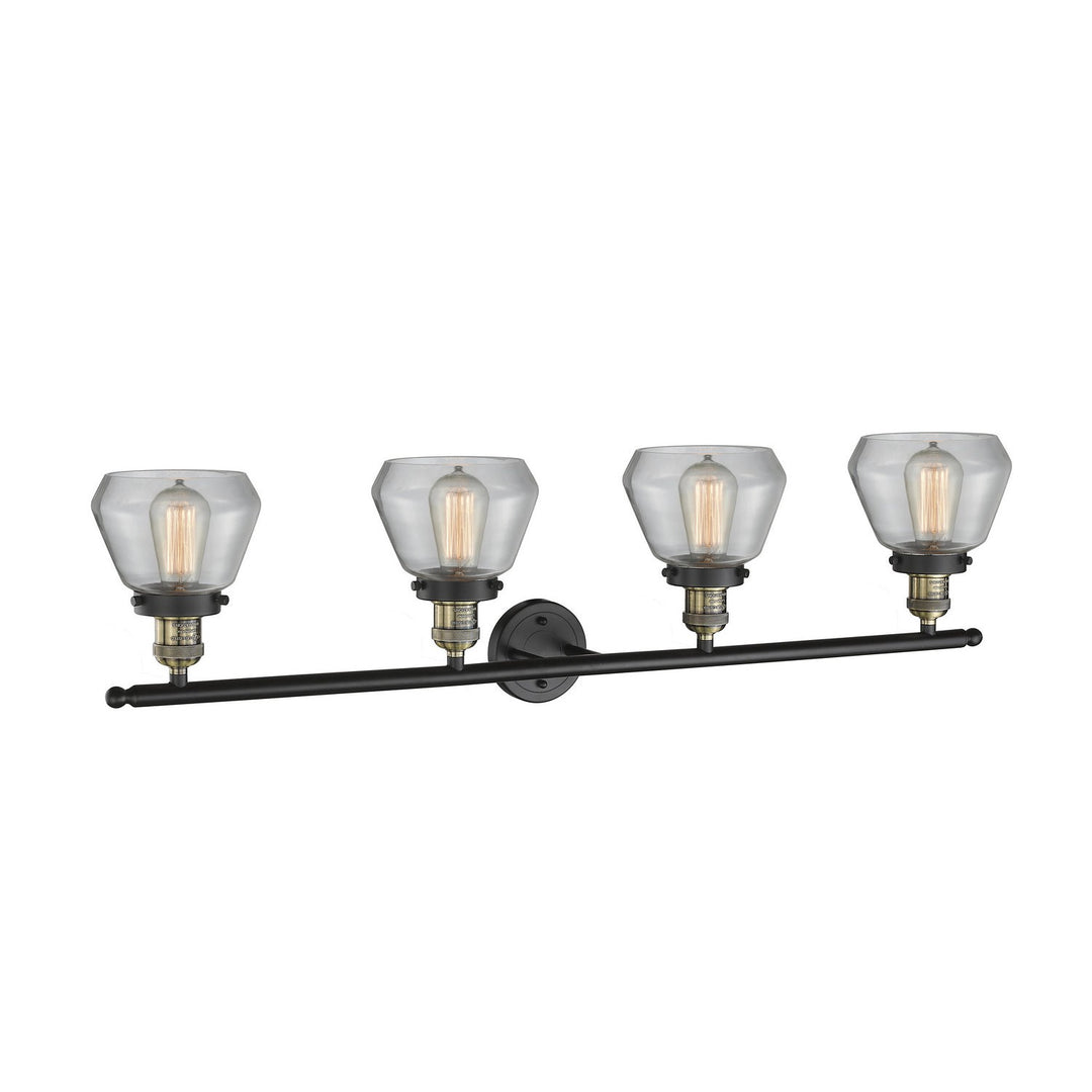 Innovations Franklin Restoration 215-BAB-G172 Bath Vanity Light 43 in. wide - Black Antique Brass