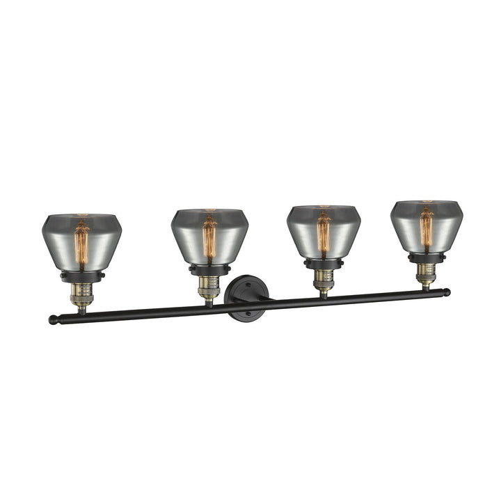 Innovations Franklin Restoration 215-BAB-G173 Bath Vanity Light 43 in. wide - Black Antique Brass