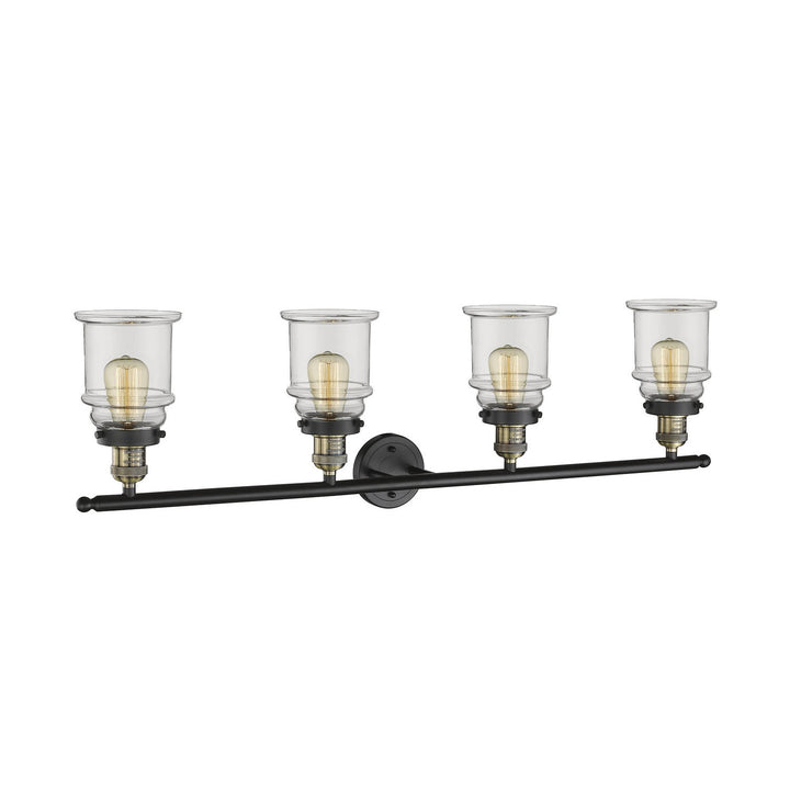 Innovations Franklin Restoration 215-BAB-G182 Bath Vanity Light 42 in. wide - Black Antique Brass