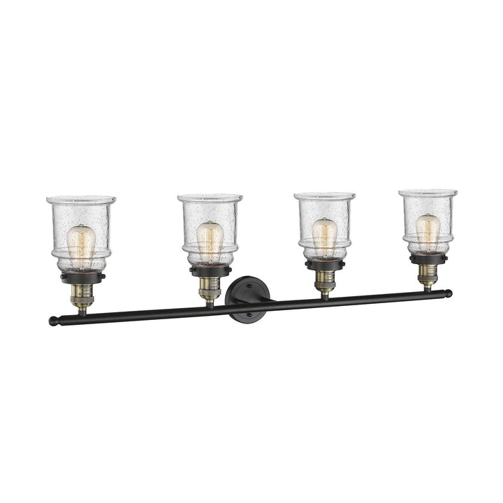 Innovations Franklin Restoration 215-BAB-G184 Bath Vanity Light 42 in. wide - Black Antique Brass