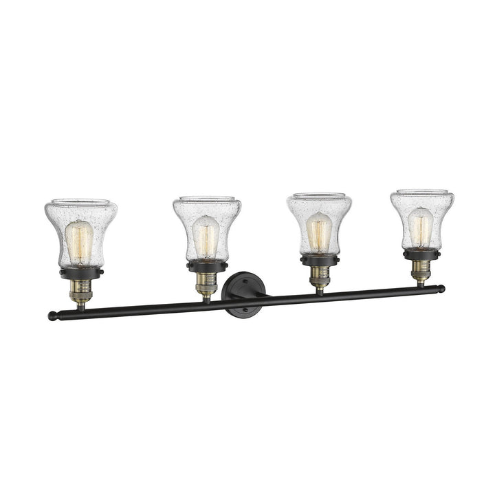 Innovations Franklin Restoration 215-BAB-G194 Bath Vanity Light 43 in. wide - Black Antique Brass