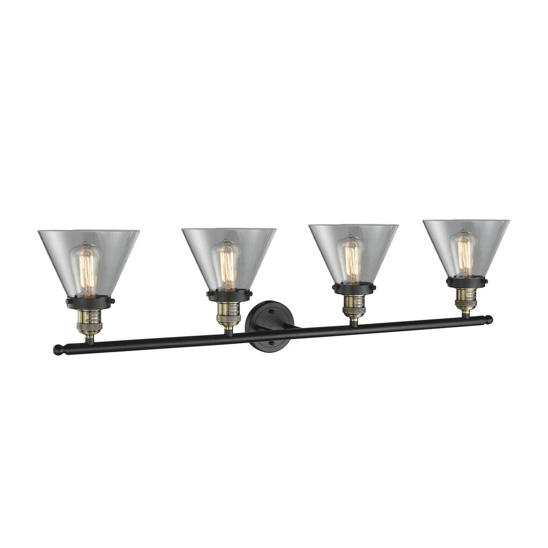 Innovations Franklin Restoration 215-BAB-G42 Bath Vanity Light 44 in. wide - Black Antique Brass