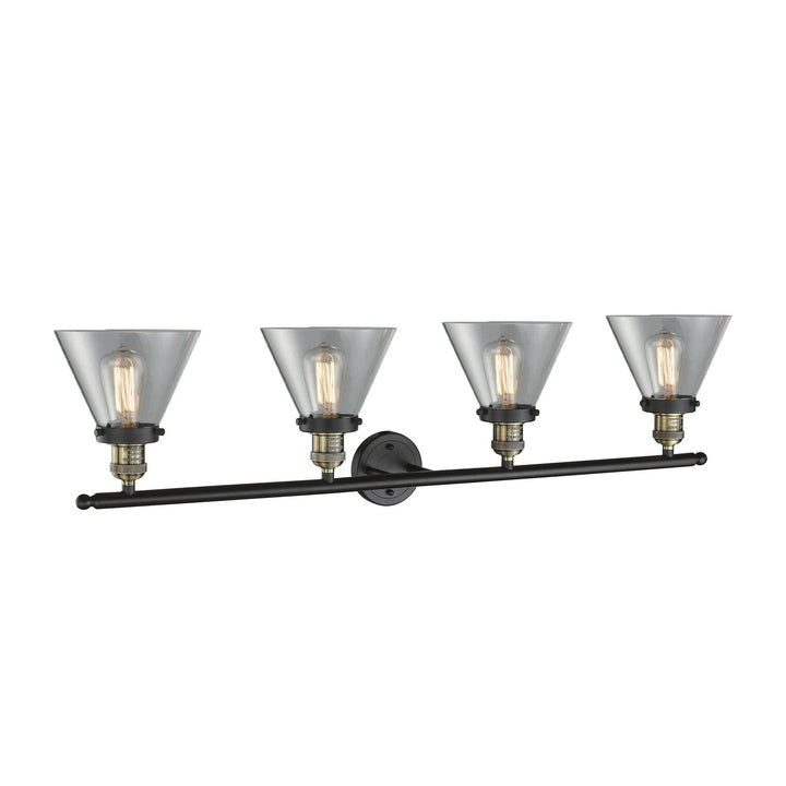 Innovations Franklin Restoration 215-BAB-G42-LED Bath Vanity Light 44 in. wide - Black Antique Brass