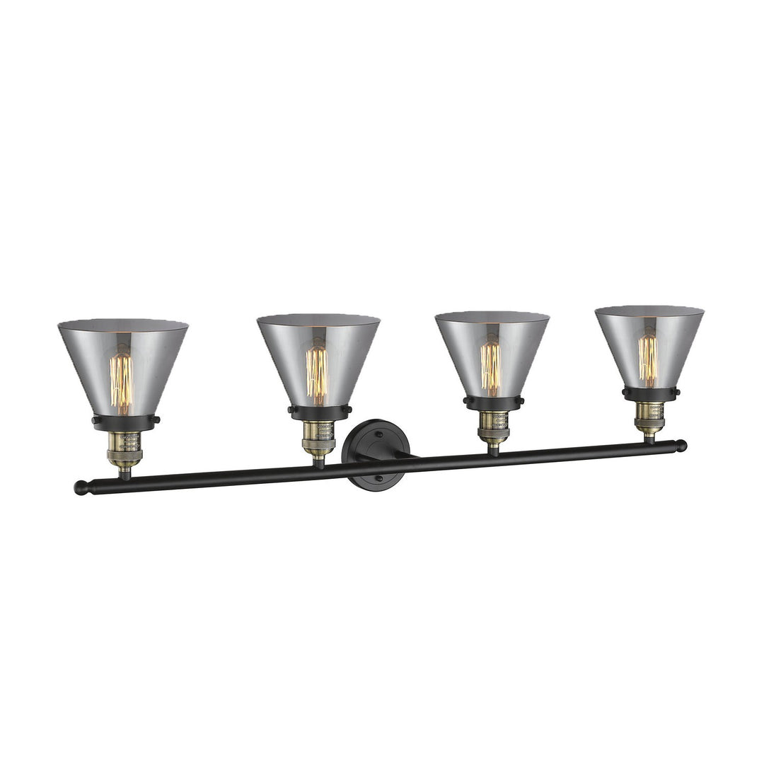 Innovations Franklin Restoration 215-BAB-G43 Bath Vanity Light 44 in. wide - Black Antique Brass