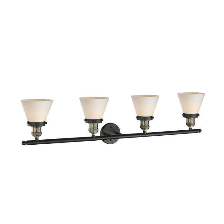 Innovations Franklin Restoration 215-BAB-G61 Bath Vanity Light 43 in. wide - Black Antique Brass