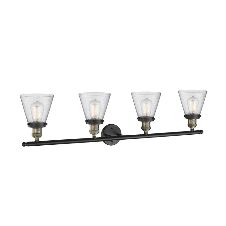 Innovations Franklin Restoration 215-BAB-G64 Bath Vanity Light 43 in. wide - Black Antique Brass