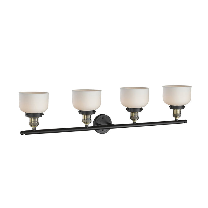 Innovations Franklin Restoration 215-BAB-G71 Bath Vanity Light 44 in. wide - Black Antique Brass