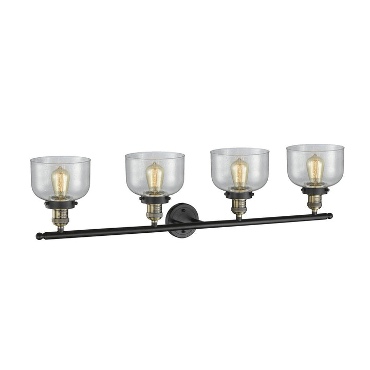 Innovations Franklin Restoration 215-BAB-G74 Bath Vanity Light 44 in. wide - Black Antique Brass