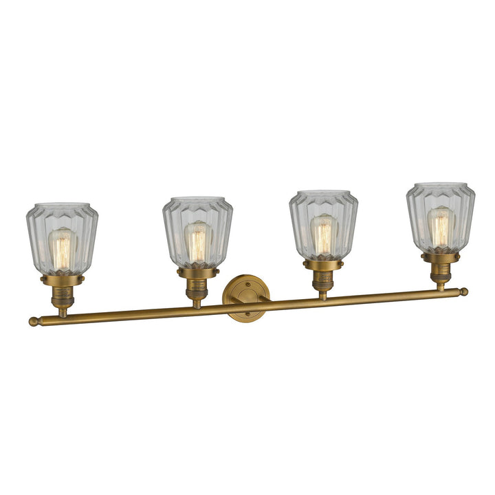 Innovations Franklin Restoration 215-BB-G142-LED Bath Vanity Light 43 in. wide - Brushed Brass