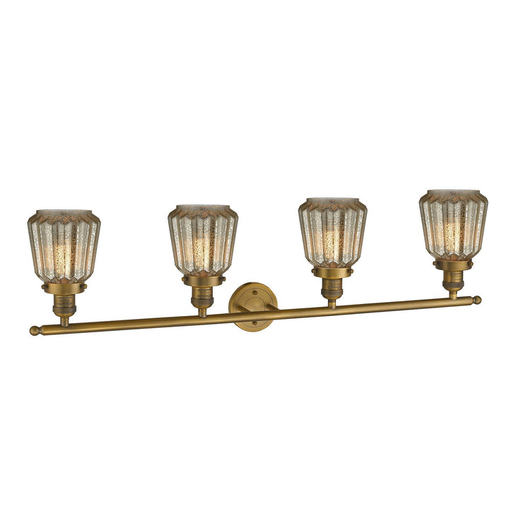 Innovations Franklin Restoration 215-BB-G146-LED Bath Vanity Light 43 in. wide - Brushed Brass