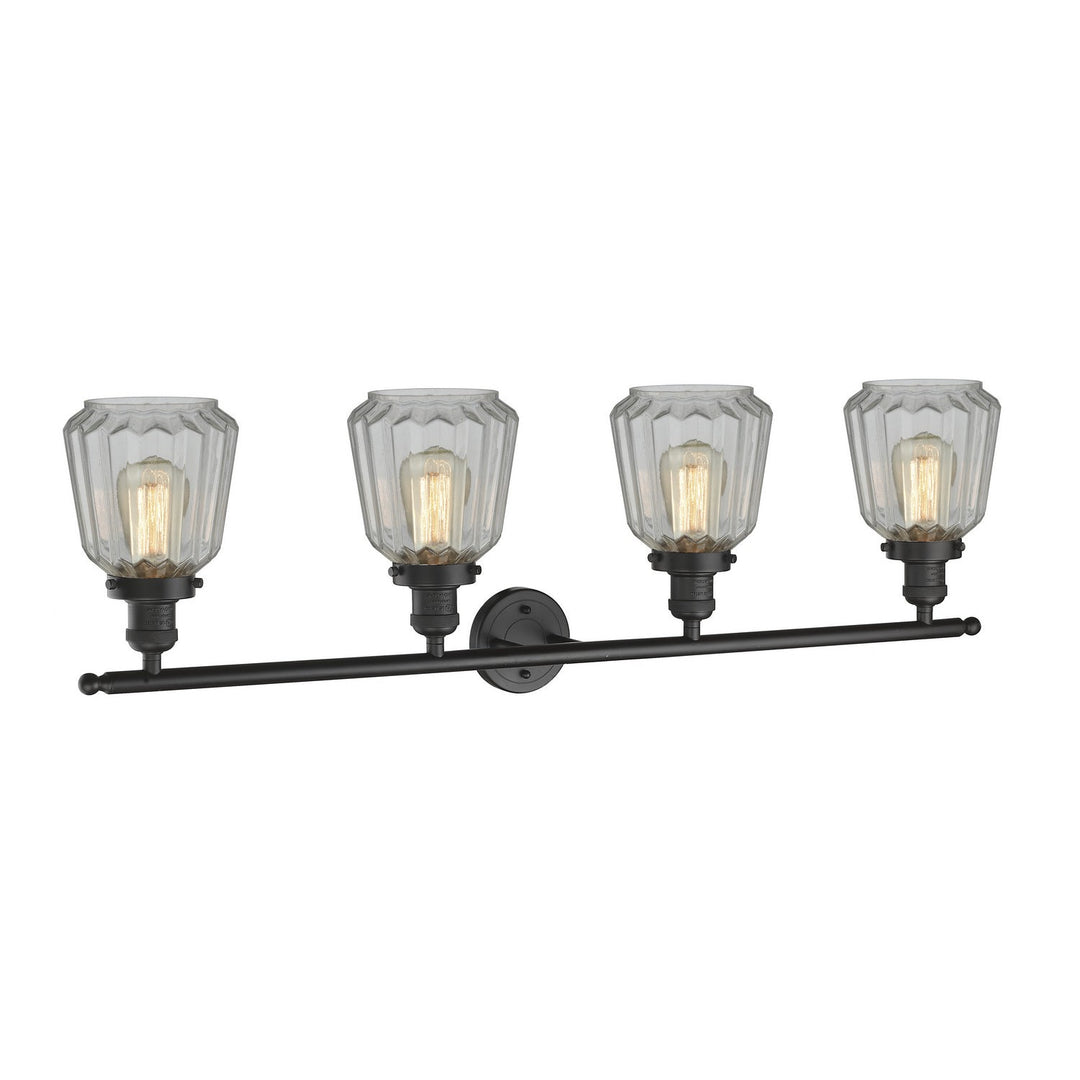 Innovations Franklin Restoration 215-OB-G142-LED Bath Vanity Light 43 in. wide - Oil Rubbed Bronze