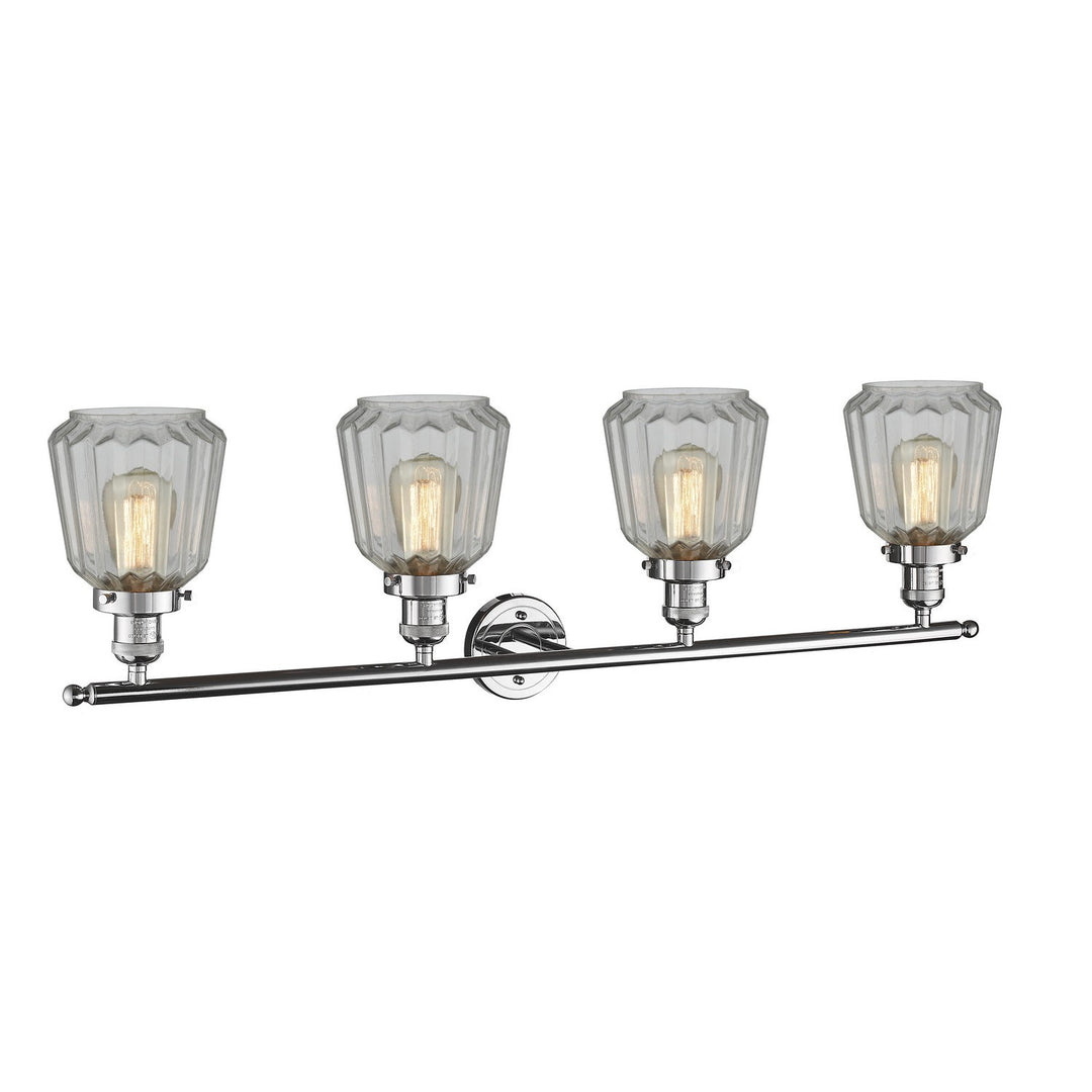 Innovations Franklin Restoration 215-PC-G142-LED Bath Vanity Light 43 in. wide - Polished Chrome