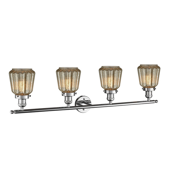 Innovations Franklin Restoration 215-PC-G146-LED Bath Vanity Light 43 in. wide - Polished Chrome