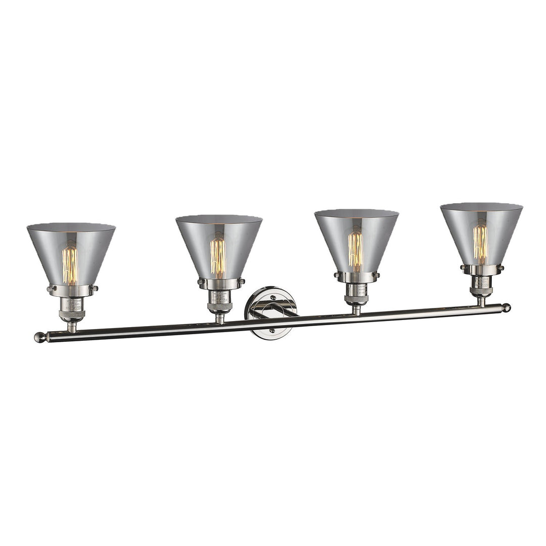 Innovations Franklin Restoration 215-PN-G43-LED Bath Vanity Light 44 in. wide - Polished Nickel