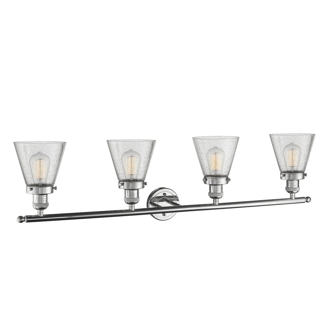 Innovations Franklin Restoration 215-PN-G64-LED Bath Vanity Light 43 in. wide - Polished Nickel