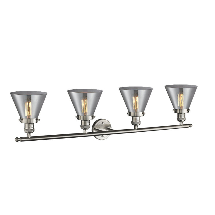 Innovations Franklin Restoration 215-SN-G43-LED Bath Vanity Light 44 in. wide - Brushed Satin Nickel