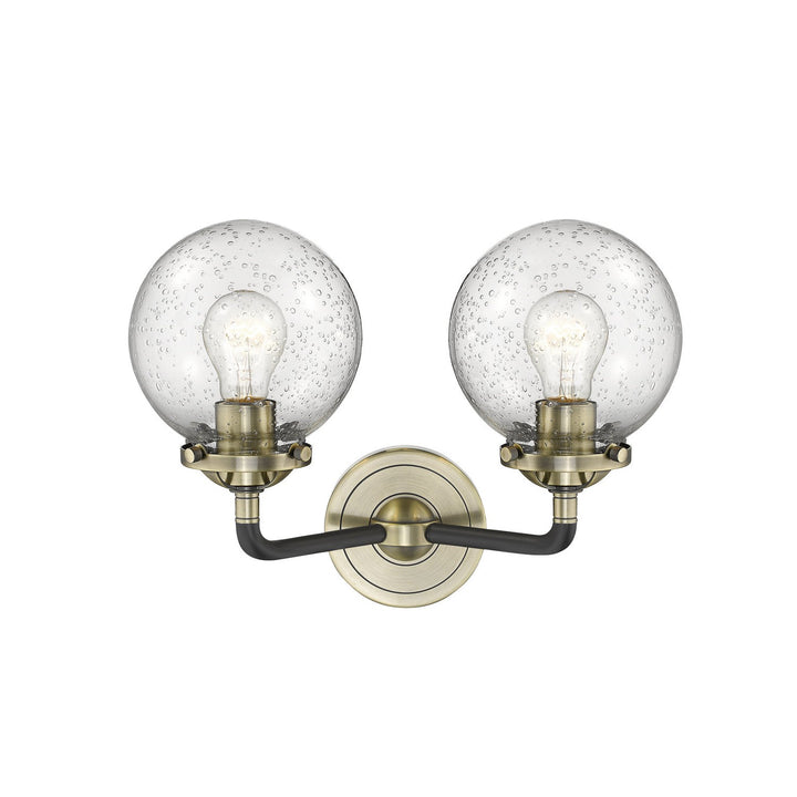 Innovations Nouveau 284-2W-BAB-G204-LED Bath Vanity Light 14 in. wide - Black Antique Brass