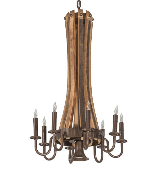 2nd Avenue Barrel Stave 66903-1 Chandelier Light - Mahogany Bronze