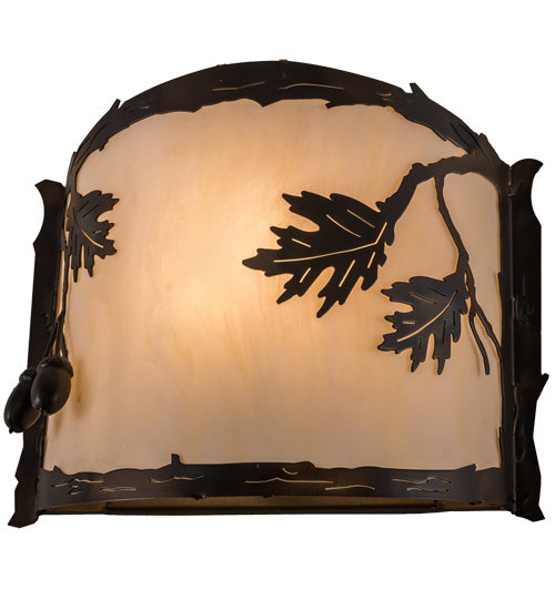 Meyda Tiffany Oak Leaf & Acorn 190069 Wall Light - Antique Copper