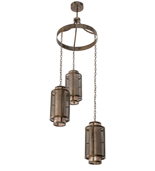Meyda Tiffany Cilindro 196544 Chandelier Light - Chrome