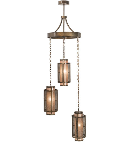 Meyda Tiffany Cilindro 196544 Chandelier Light - Chrome
