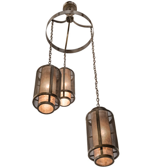 Meyda Tiffany Cilindro 196544 Chandelier Light - Chrome