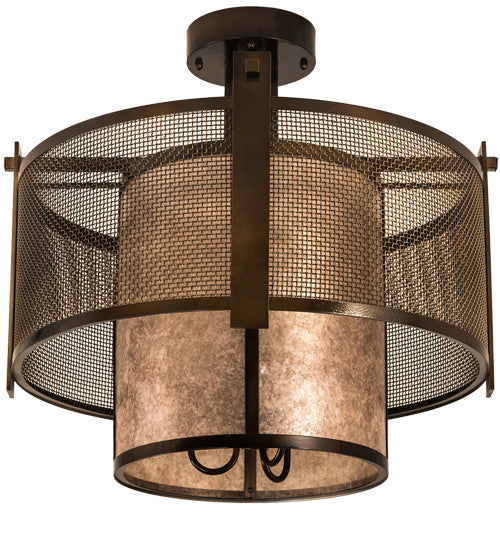 Meyda Tiffany Cilindro 196559 Ceiling Light - Chrome
