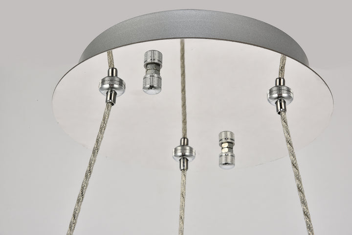 Elegant Monroe 3503D17C Chandelier Light - Chrome